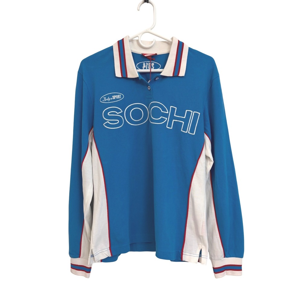 NWT Sochi 2014 Olympics Russia Bosco Sport Womens Long Sleeve Polo Shirt XXL